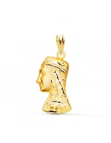 9K MEDALLA ORO AMARILLO VIRGEN DE MONTSERRAT SILUETA TALLADA 21X12 MM