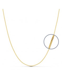 18K CADENA BARBADA 40 CM. 1 MM.