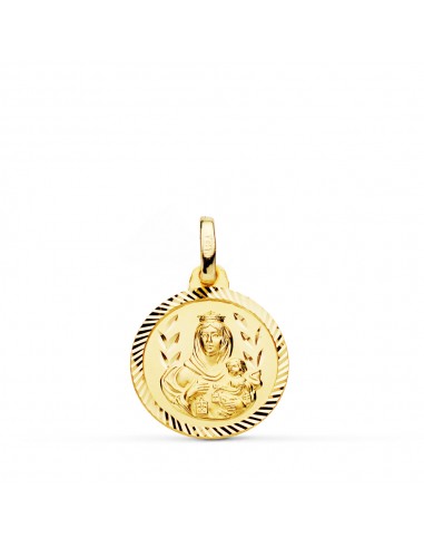 9K MEDALLA VIRGEN DEL CARMEN HELICE 16MM 1.65GRS