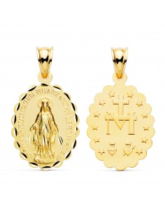 9K VIRGEN MILAGROSA 28 X 18 MM 1.80 GRS