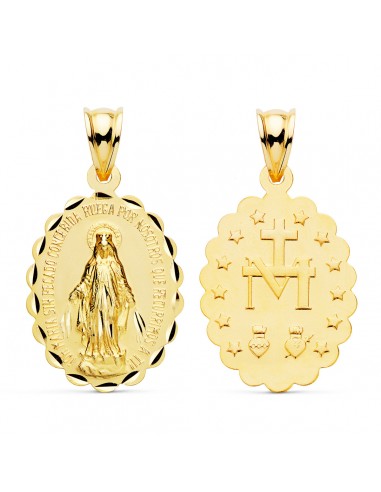 9K VIRGEN MILAGROSA 28 X 18 MM 1.80 GRS