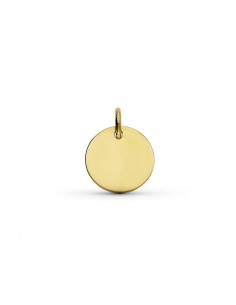 9K DISCO ORO AMARILLO LISO 12MM