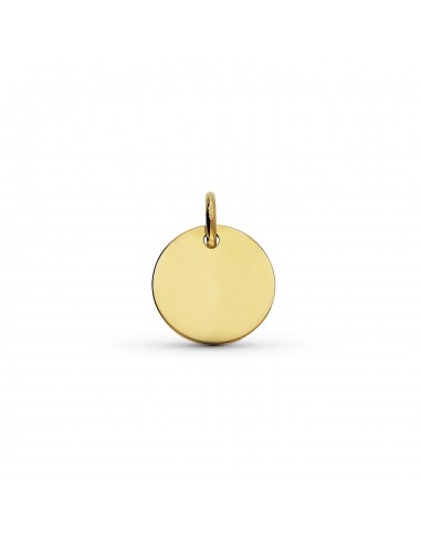 9K DISCO ORO AMARILLO LISO 12MM