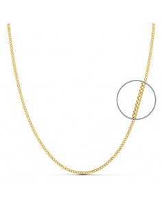 18K CADENA BARBADA 45 CM. 1.2 MM.