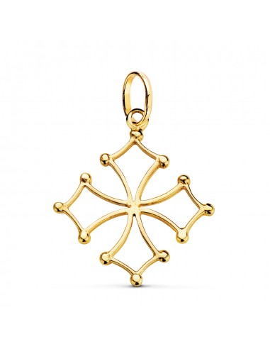 9K CRUZ DE OCCITANIA ORO AMARILLO. 28 X 24 MM