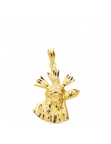9K CRISTO DEL GRAN PODER SILUETA ORO AMARILLO 24X18 MM