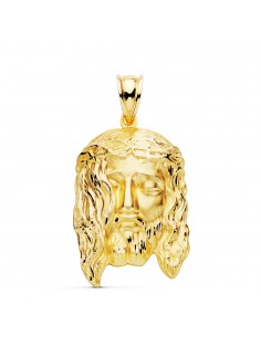 9K COLGANTE ORO AMARILLO CABEZA DE CRISTO  ESTAMPADO. 30X19 MM