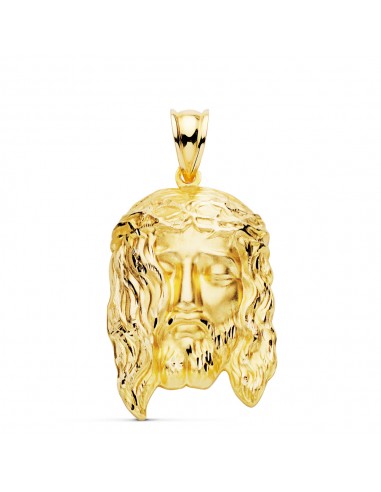 9K COLGANTE ORO AMARILLO CABEZA DE CRISTO  ESTAMPADO. 30X19 MM