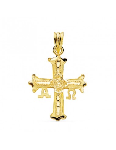 9K CRUZ DE COVADONGA O VICTORIA ORO AMARILLO 27X24 MM