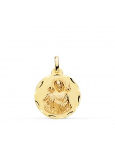 9K MEDALLA ORO AMARILLO SAN JOSE 9K 18 MM