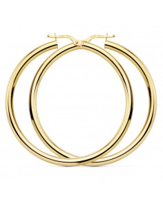 18K AROS REDONDOS HUECOS 48 X 3MM  4.35 GRS