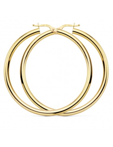 18K AROS REDONDOS HUECOS 48 X 3MM  4.35 GRS