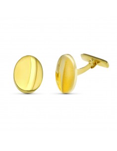 18K GEMELOS ORO AMARILLO TONEL 18 X 13MM ORO AMARILLO
