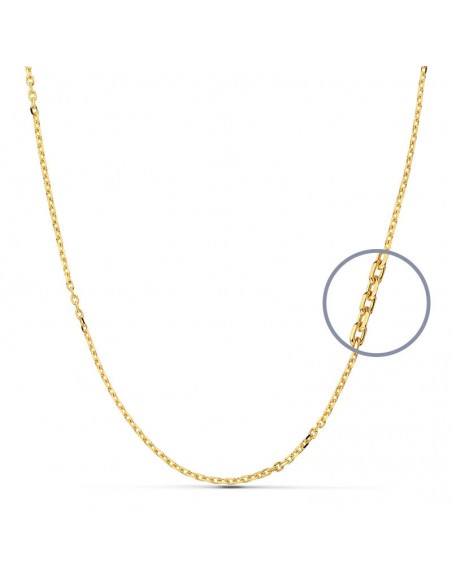 18K CADENA FORZADA 60 CM. 1.7 MM. 5.85 GRS.