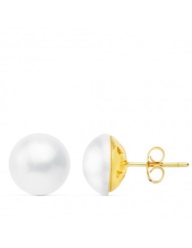 18K PENDIENTES JAPONESA ORO AMARILLO 11A 11.5 MM PRESION CIERRE PRESION