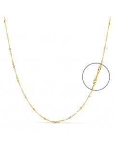 18K CADENA SINGAPUR 45 CM. 1,2 MM.