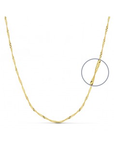 18K CADENA SINGAPUR 45 CM. 1,5 MM.