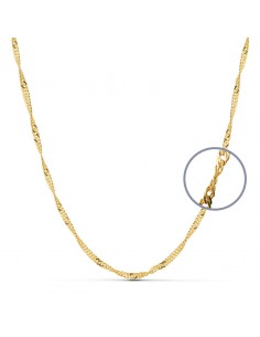 18K CADENA SINGAPUR 60 CM. 2,5 MM.