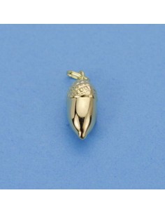 18K COLGANTE ORO AMARILLO BELLOTA. 16 X 11 MM.
