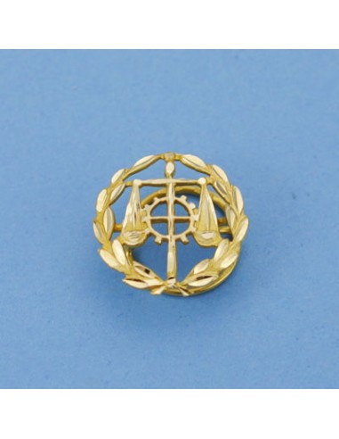 18K INSIGNIA GRADUADO SOCIAL. 15 X 15 MM.