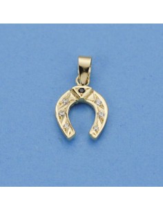 18K COLGANTE ORO AMARILLO HERRADURA. 16 X 11 MM.