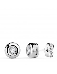 18K PENDIENTES ORO BLANCO DIAMANTES LABORATORIO 3 40 MM 0 300 QTS VS2-G. MEDIDA: 7X7 MM. CIERRE PRESION