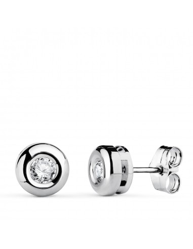 18K PENDIENTES ORO BLANCO DIAMANTES LABORATORIO 3 40 MM 0 300 QTS VS2-G. MEDIDA: 7X7 MM. CIERRE PRESION