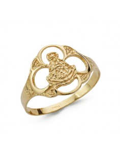 18K SORTIJA VIRGEN DEL ROCIO PANDERETA