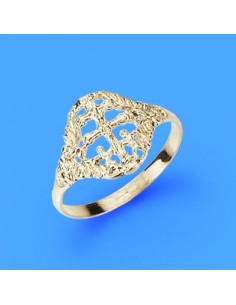 18K SORTIJA CRUZ CARAVACA