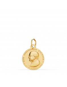 18K MEDALLA ORO AMARILLO SAN JOSE Mª ESCRIVÁ LISA MATIZADA 14MM