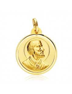 18K MEDALLA ORO AMARILLO SAN FRANCISCO JAVIER 22 MM