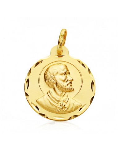 18K MEDALLA ORO AMARILLO SAN FRANCISCO JAVIER 22 MM