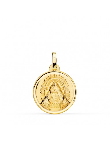 18K MEDALLA ORO AMARILLO VIRGEN DE LAS NIEVES BISEL 18 MM