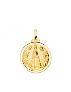 18K MEDALLA ORO AMARILLO VIRGEN NTRA SRA DE BEGOÑA 20 MM BISEL