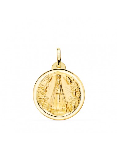 18K MEDALLA ORO AMARILLO VIRGEN NTRA SRA DE BEGOÑA 20 MM BISEL