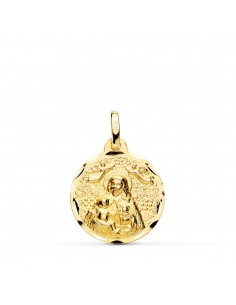 18K MEDALLA ORO AMARILLO VIRGEN DE LA CINTA 18 MM