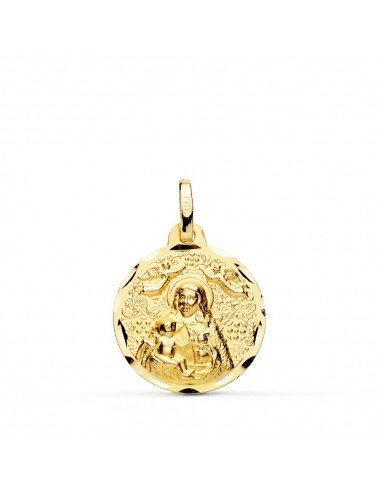 18K MEDALLA ORO AMARILLO VIRGEN DE LA CINTA 18 MM