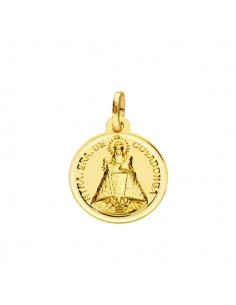 18K MEDALLA ORO AMARILLO VIRGEN DE COVADONGA 16 MM