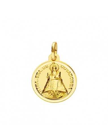 18K MEDALLA ORO AMARILLO VIRGEN DE COVADONGA 16 MM