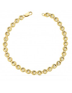 18K PULSERA RIVIERE ORO AMARILLO 31 DIAMANTES LABORATORIO 0 434 QTS. VS2-G. ANCHO: 4 85 MM. LARGO: 19 CM