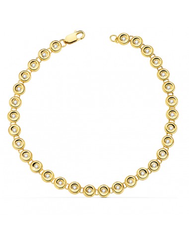 18K PULSERA RIVIERE ORO AMARILLO 31 DIAMANTES LABORATORIO 0 434 QTS. VS2-G. ANCHO: 4 85 MM. LARGO: 19 CM