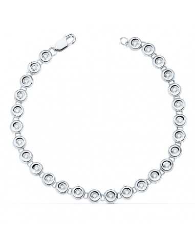 18K PULSERA RIVIERE ORO BLANCO 31 DIAMANTES LABORATORIO 0 434 QTS. VS2-G. ANCHO: 4 85 MM. LARGO: 19 CM
