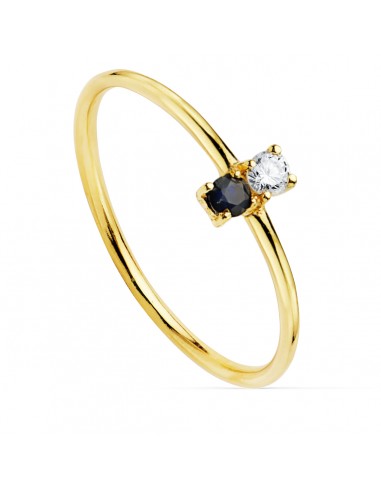 18K SORTIJA ORO AMARILLO DIAMANTE DE LABORATORIO  0 043 QTS. G-VS2. 1 ZAFIRO 2 30 MMCUERPO 1 MM
