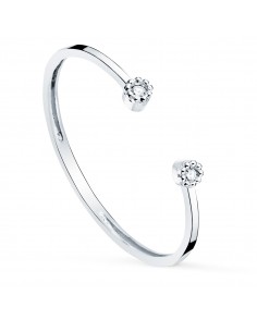 18K SORTIJA ORO BLANCO DIAMANTES DE LABORATORIO 0 0160 QTS. VS2-G CUERPO 1 10 MM