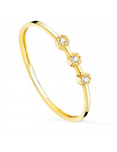 18K SORTIJA ORO AMARILLO DIAMANTES DE LABORATORIO 0 0240 QTS. CUERPO 1 10 MM VS2-G