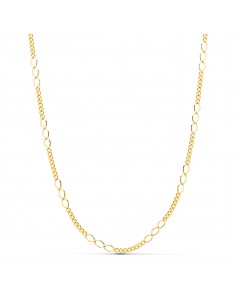 18K CADENA ORO AMARILLO TIPO CARTIER 8 X 3. LARGO: 35 CM - ANCHO: 2 MM