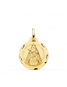 18K MEDALLA ORO AMARILLO NUESTRA SEÑORA DE LA CANDELARIA 20 MM