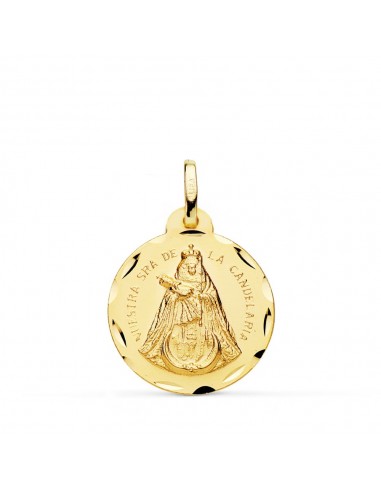 18K MEDALLA ORO AMARILLO NUESTRA SEÑORA DE LA CANDELARIA 20 MM