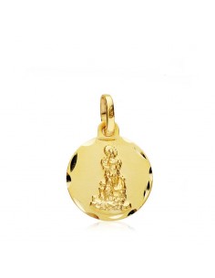 18K MEDALLA VIRGEN DEL SALIENTE 14MM