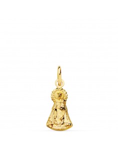 18K MEDALLA SILUETA VIRGEN DESAMPARADOS ORO AMARILLO 15X8 MM